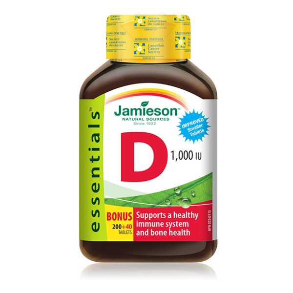 Jamieson Vitamin D3 1000IU, 240 Tablet